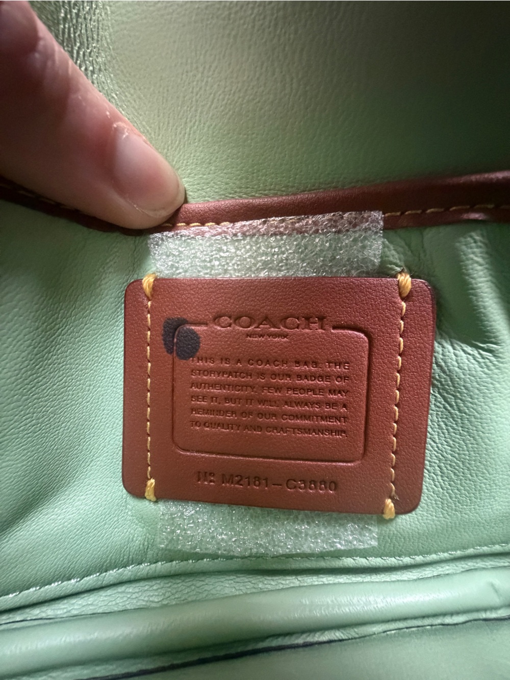 Coach pillow Tabby 18 Shoulder Bag in Pistachio - Picture 9 of 14